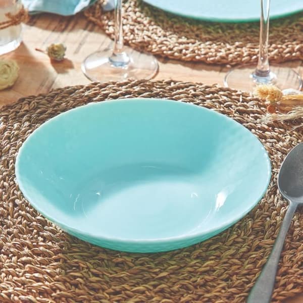 Djup tallrik - Luminarc - Tofs - Turkos - Härdat glas - 20 cm