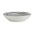 Miniatyrbillede 2 af 2: Dyb tallerken Striber Porcelæn Sort Hvid 20 x 4,7 x 20 cm