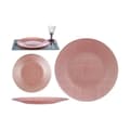 Miniatyrbillede 3 af 5: Flad Plade Vivalto Pink Glas 32,5 x 2 x 32,5 cm (6 enheder)