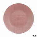 Miniatyrbillede 1 af 5: Flad Plade Vivalto Pink Glas 32,5 x 2 x 32,5 cm (6 enheder)