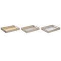 Miniatyrbillede 1 af 3: Snack bakke DKD Home Decor Blå Pink Gul 3 Dele Træ MDF 40 x 30 x 5 cm Shabby Chic