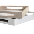 Pikkukuva 2 / 3: Välipalatarjotin DKD Home Decor Monivärinen Puu MDF Cottage Talot (2 osaa) (40 x 30 x 5 cm)
