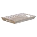 Miniatyrbillede 3 af 8: Snack bakke 45,5 x 30,5 x 5,5 cm Hvid Mangotræ (2 enheder)