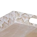Miniatyrbillede 7 af 8: Snack bakke 45,5 x 30,5 x 5,5 cm Hvid Mangotræ (2 enheder)