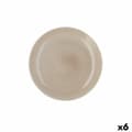 Miniatyrbillede 1 af 3: Flad Plade Ariane Porous Beige Keramik Ø 27 cm (6 enheder)