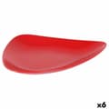Miniatyrbillede 1 af 2: Flad Plade Inde Rød 31 x 25 x 4 cm (6 enheder)