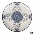 Miniatyrbillede 1 af 2: Flad Plade La Mediterránea Rosetta Porcelæn (6 enheder)