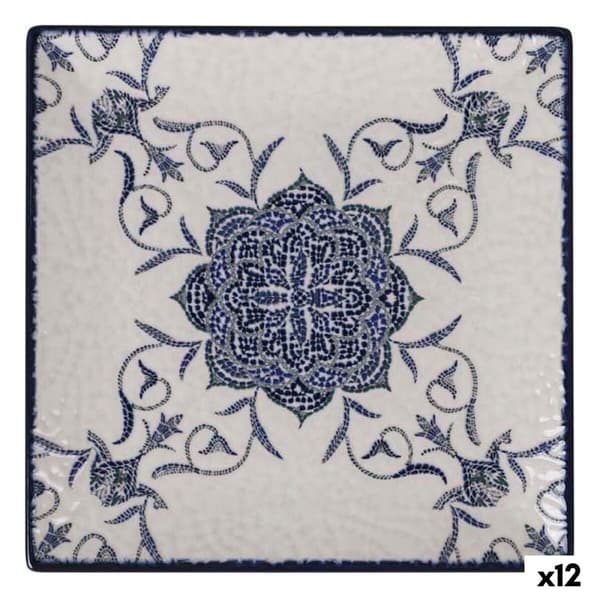 Desserttallerken La Mediterránea Rosetta 18 x 18 x 2 cm (12 enheder)