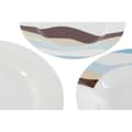 Miniatyrbillede 2 af 5: Madlavningssæt Home ESPRIT Blå Grøn Porcelæn Tropisk 18 Dele 27 x 27 x 2 cm