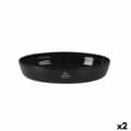 Miniatyrbillede 1 af 2: Ovn Fad Santa Clara Silikone Borosilikatglas Oval 35 x 24 x 6,5 cm (2 enheder)