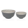 Miniatyrbillede 2 af 2: Snackskål Versa Grå Keramik Porcelæn 16 x 7,7 x 16 cm