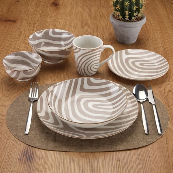 Spisestel Versa Denali Grå Porcelæn