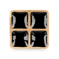 Miniatyrbillede 4 af 5: Bakke med Rum MALI-991 B Sort 31 x 3 x 31 cm (6 enheder)