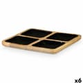Miniatyrbillede 1 af 5: Bakke med Rum MALI-991 B Sort 31 x 3 x 31 cm (6 enheder)