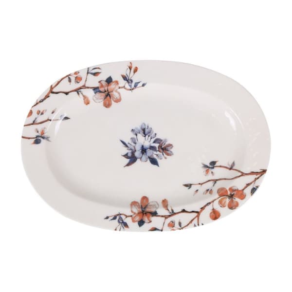 Snack bakke Toscana Cvetlice Oval 30 x 20 x 2 cm (6 enheder)