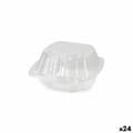 Miniatyrbillede 1 af 4: Bakker til genanvendelige fødevarer Algon BURGER 13 x 13 x 6,9 cm (5 Dele) (24 enheder)