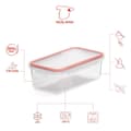Miniatyrbillede 2 af 4: Mad Bevarelse Container Valira 6090/50 Hermetisk Gennemsigtig Plastik 750 ml