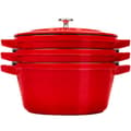 Miniatyrbild 7 av 11: Ugnsplåt Zwilling La Cocotte Röd Gjutjärn Ø 24 cm (3 antal)