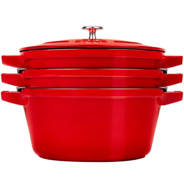 Bageplade Zwilling La Cocotte Rød Støbejern Ø 24 cm (3 enheder)