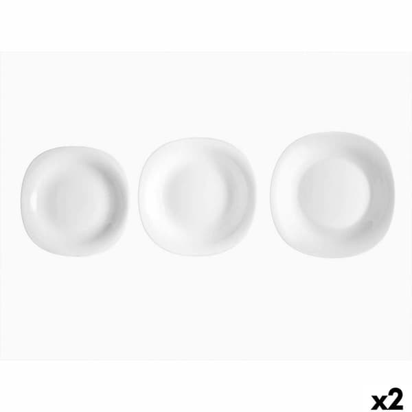 Servissats Vivalto F-LFP95-85-90 Vit Opalinglas (2 antal)