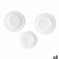 Miniatyrbild 1 av 4: Servissats Vivalto F-LBP100-80-90 Vit Opalinglas (2 antal)