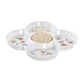 Miniatyrbillede 1 af 3: Snack bakke DKD Home Decor Multifarvet Natur Bambus Stentøj Tropisk 22 x 22 x 7 cm