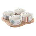 Miniatyrbillede 1 af 5: Snack bakke DKD Home Decor 19,7 x 19,7 x 1 cm Multifarvet Stentøj