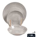 Miniatyrbillede 2 af 3: Kinesisk porcelæn Caison Sakura Brun Grå Porcelæn 12 Dele