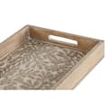Miniatyrbillede 2 af 5: Bakkesæt Home ESPRIT Hvid Natur Mangotræ Træ MDF 44 x 29 x 5 cm (2 enheder)
