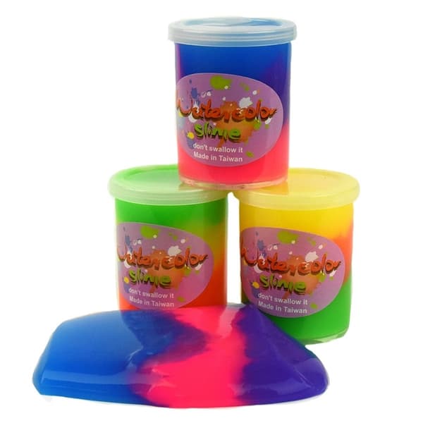Slime 3-farvet, 1 stk - Robetoy