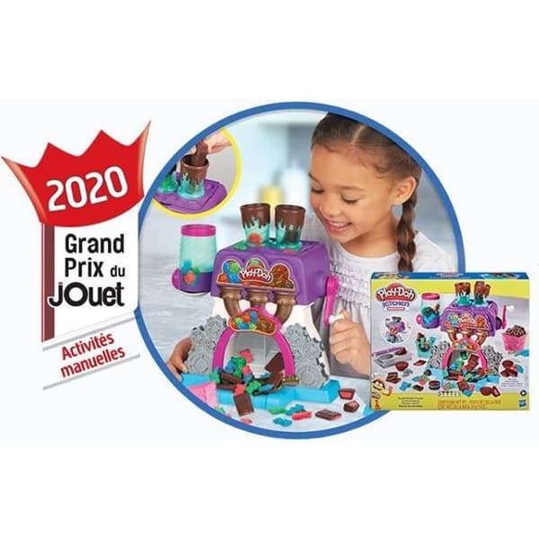 PLAY-DOH - Köksskapelser - Chokladfabriken med 5 färger PLAY-DOH-lera - giftfri