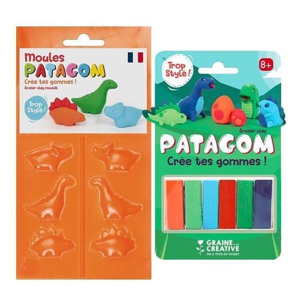 Patagom Modeling Gum and Moulds - Dinosaurier