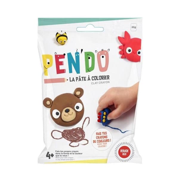 Pasta Pen'do röd 30 g - Tillverka sina egna färgpennor