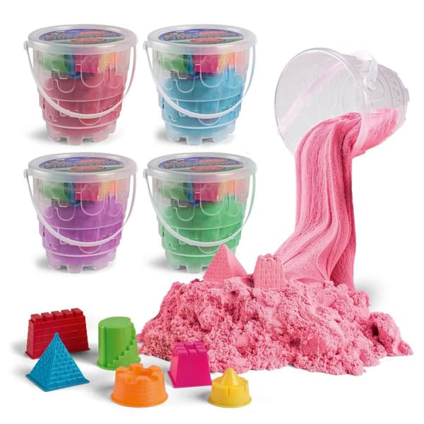 Legesand og fluffy sand