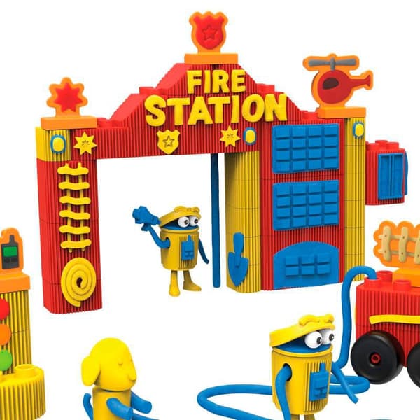 Play-Doh Fire Station Block set
