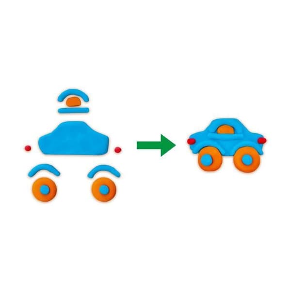 Modelllera - Cirkulation - Barnleksak - Blandat - Blått och orange