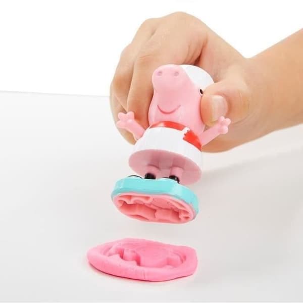 Play-Doh Peppa och glassbilen - Peppa och George figurer och 5 krukor modelllera - Hjältarna