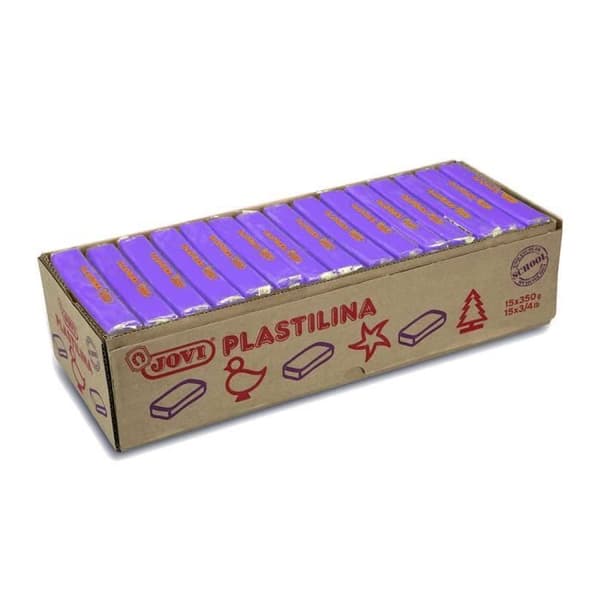 Jovi Box of Modeling Clay, 15 tallrikar 350 GR, Lilac Color () - 7214
