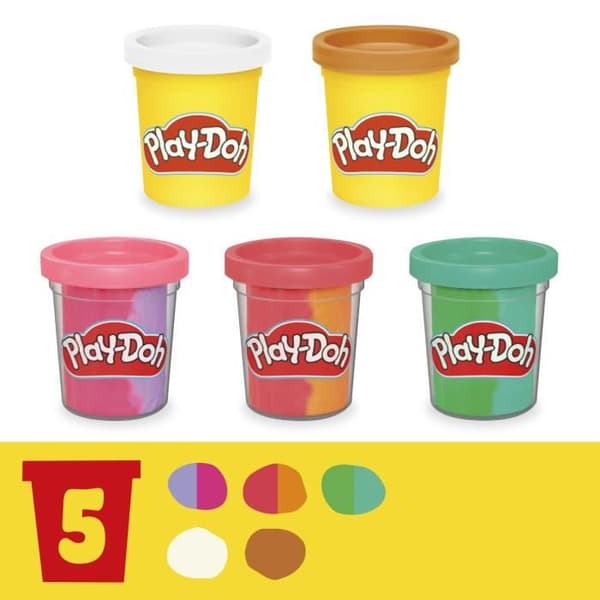Play-Doh My Rainbow Glassset med modelleringsdeg