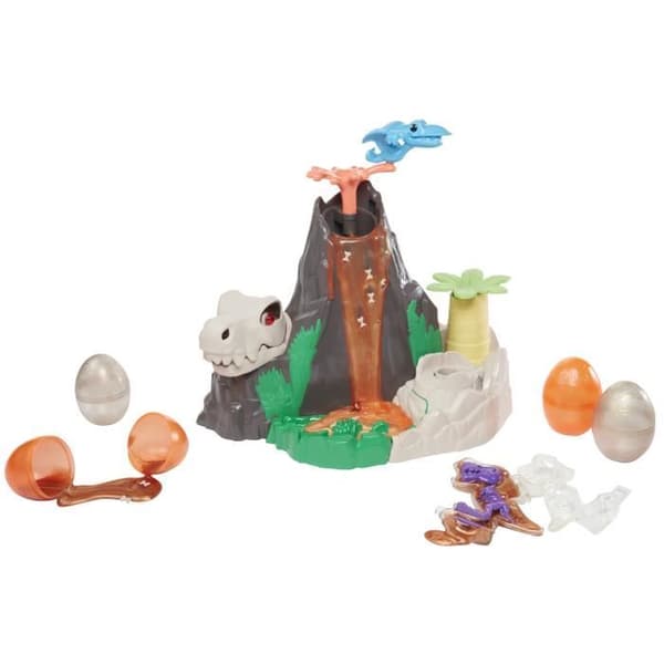 PLAY-DOH Dinosaur Island Toy - Giftfri HydroGlitz Slime - för barn från 4 år och uppåt