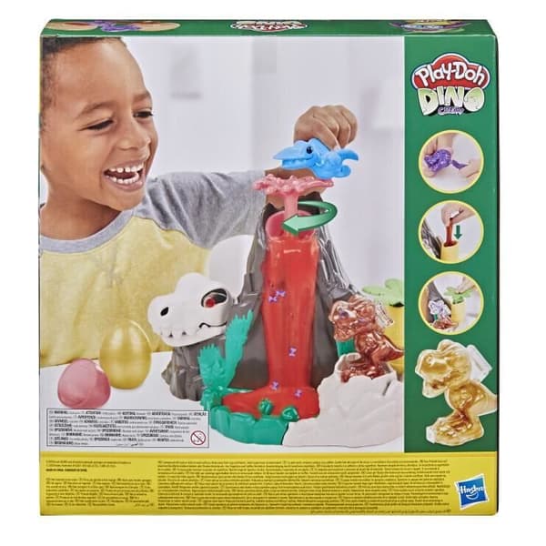 PLAY-DOH Dinosaur Island Toy - Giftfri HydroGlitz Slime - för barn från 4 år och uppåt