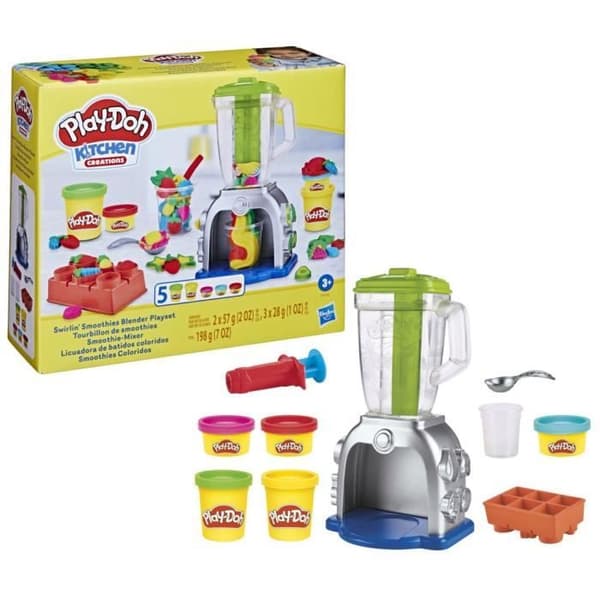 Play-Doh, Smoothie Swirl, låtsasköksleksak med modelllera, kreativa hobbyer för barn från 3 år och uppåt