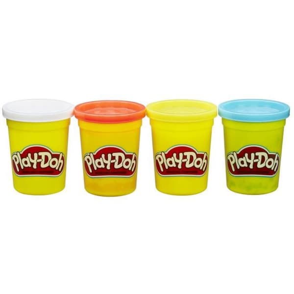 Play-Doh modelllera - 4 burkar à 112 g vardera - Flerfärgade
