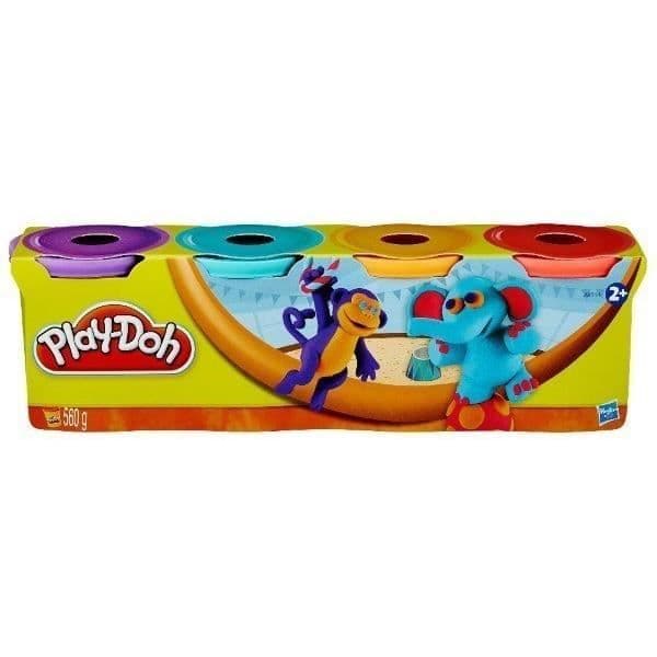 Play-Doh modelllera - 4 burkar à 112 g vardera - Flerfärgade