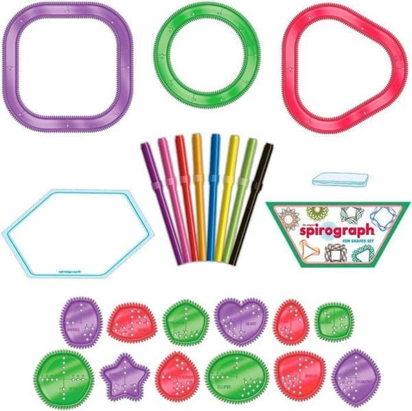 Feststad för Spirograph Fun Shapes | barnteckning | barn skapande | ritsats för barn |