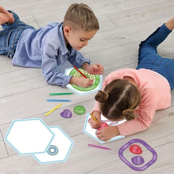 Feststad för Spirograph Fun Shapes | barnteckning | barn skapande | ritsats för barn |