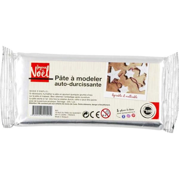 Modellera - MegaCrea DIY - Vit - Självtorkande - 500 g - Från 8 år