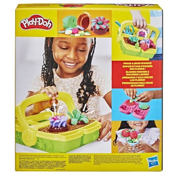 Play-Doh My flower garden, modelllerask inspirerad av trädgård och natur, kreativa hobbyer för barn, från 3
