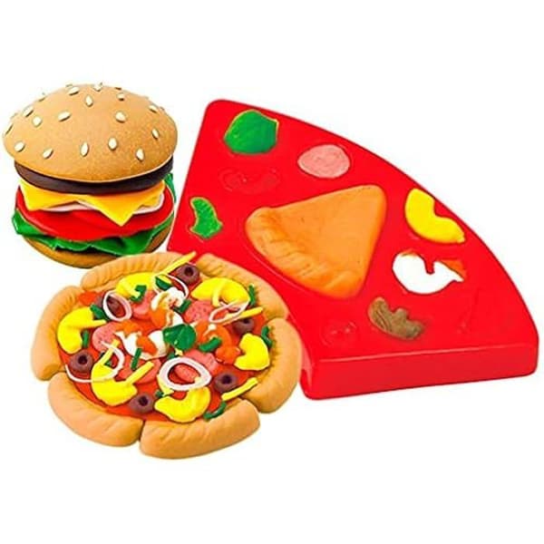 Leksak - Hamburgare och smörgås - 18 x 18 x 16 cm - Förpackning med 19 stycken - För barn