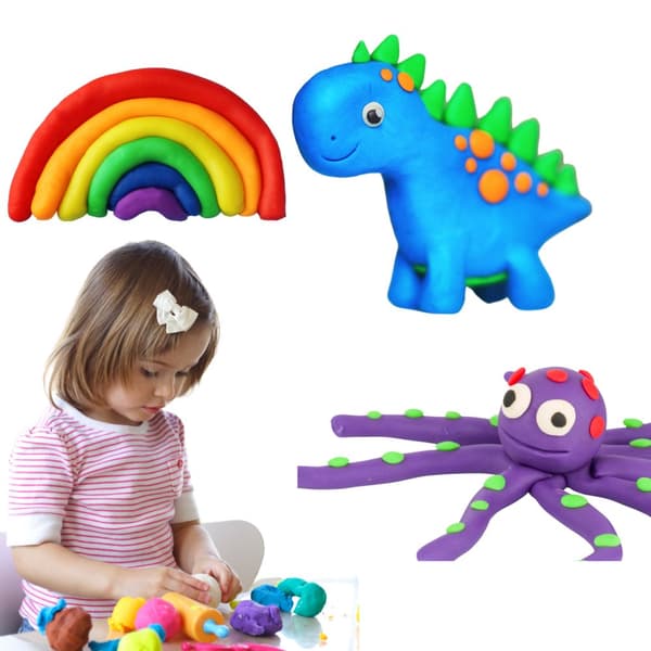 Creative Set Plasticine Deg Färgad Plasticine Kniv 70159